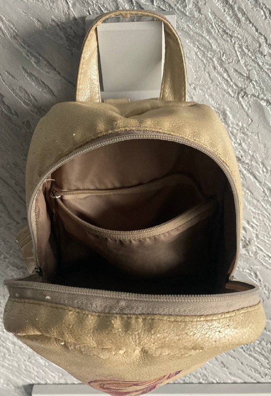 Женский синий рюкзак, Детский бежевый рюкзак, Детский черный плюшевый рюкзак 5