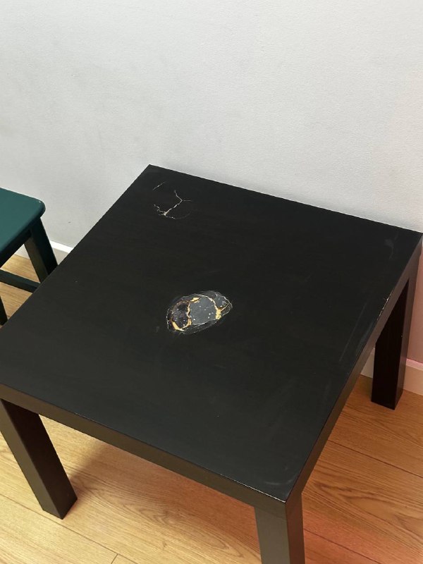 Стеллаж пластиковый Икеа, стул деревянный, столик Икеа 4