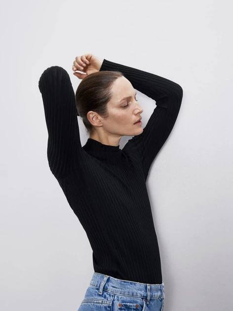 лонг котоновый, лонгслив рубчик, укороченый гольф, плотный котоновый гольф 6