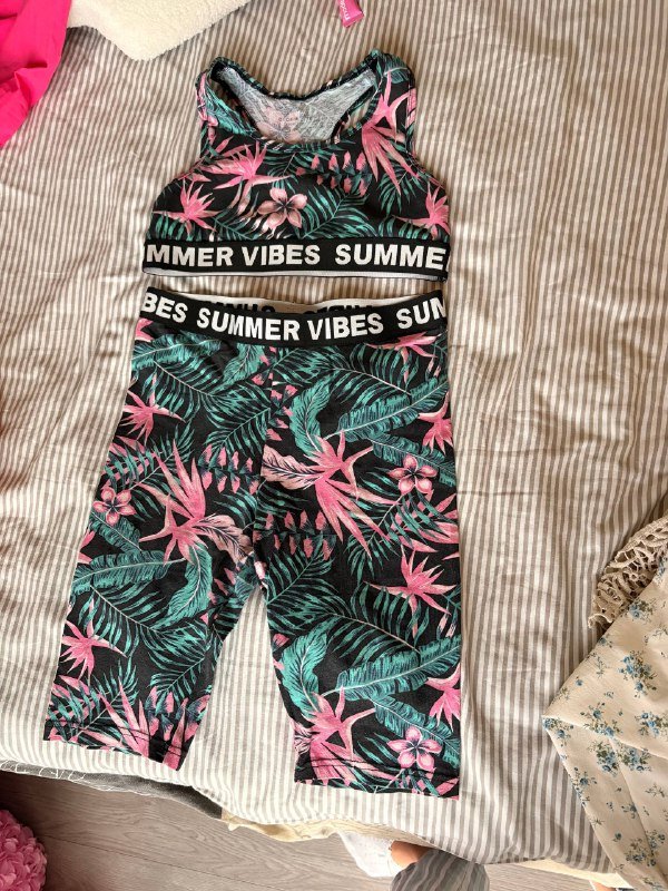 Спортивный костюм, Топик, Штаны PUMA, Шорты, Черное платье