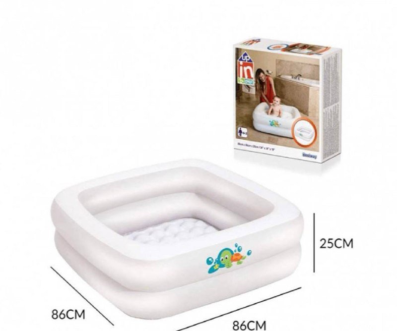 Детский надувной бассейн Bestway с шариками и насосом