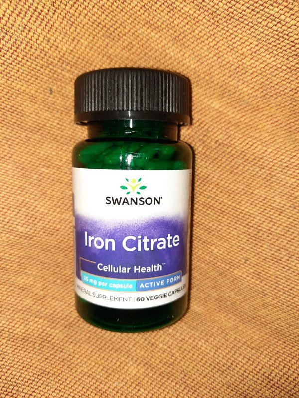 Цитрат железа 25 мг 30 капсул