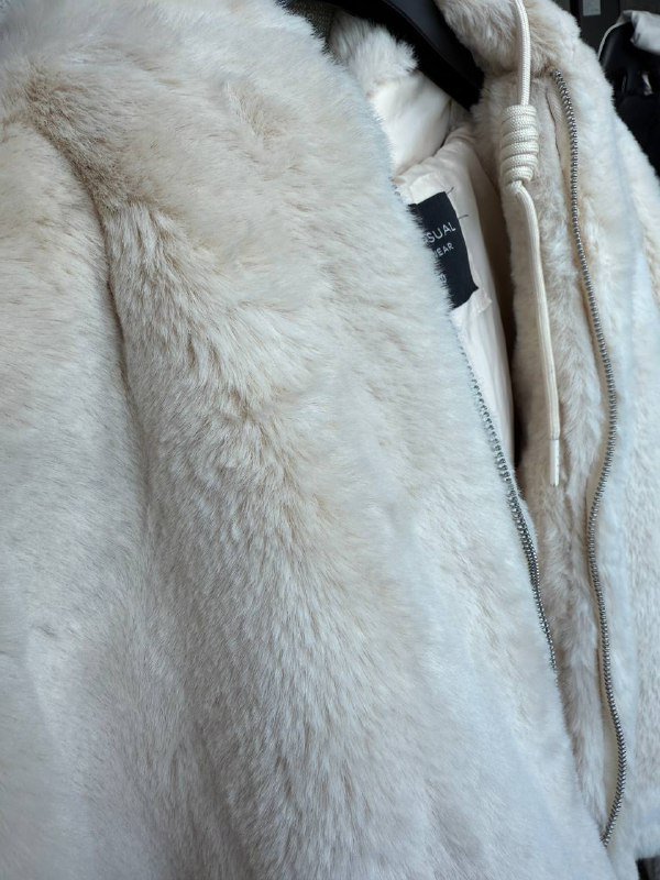 Бежевая шубка Waikiki размер 40 S-M 2