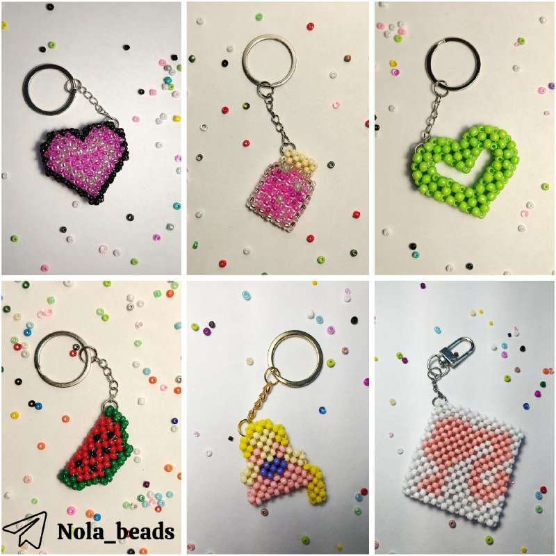 Брелки и подвесы из бисера 3