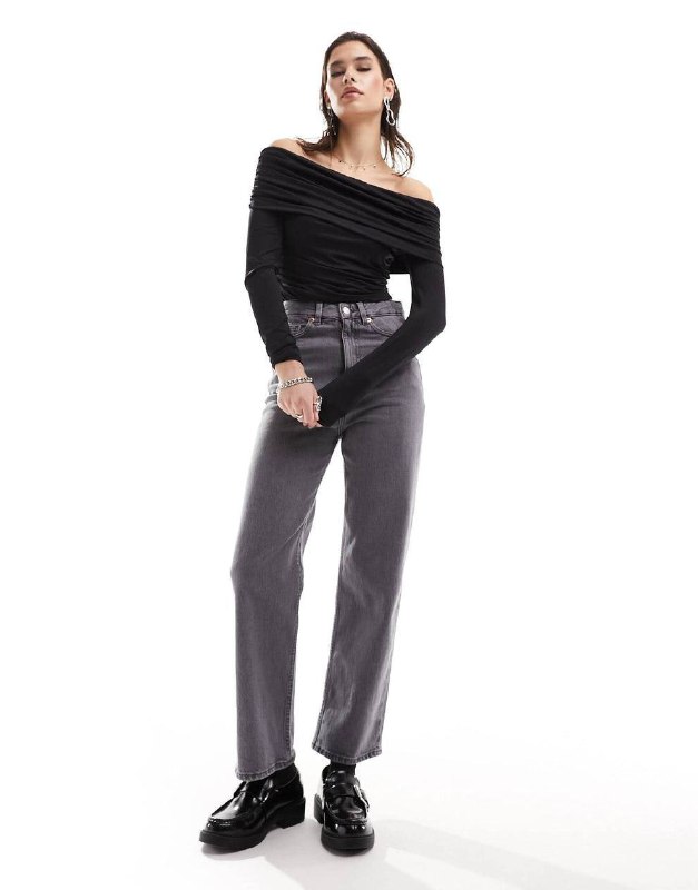 Жилет Asos, Джинсы Monki 4
