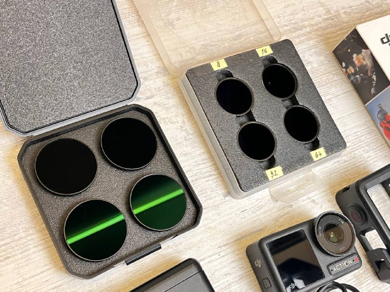 Экшн камера DJI Osmo Action 4 Adventure combo с комплектом фильтров 6