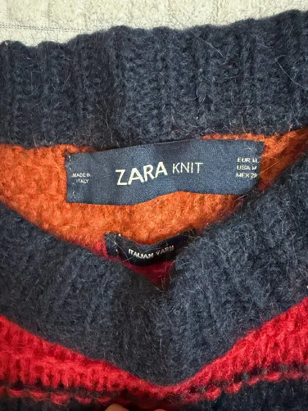 Женский объемный свитер Zara Knit 1