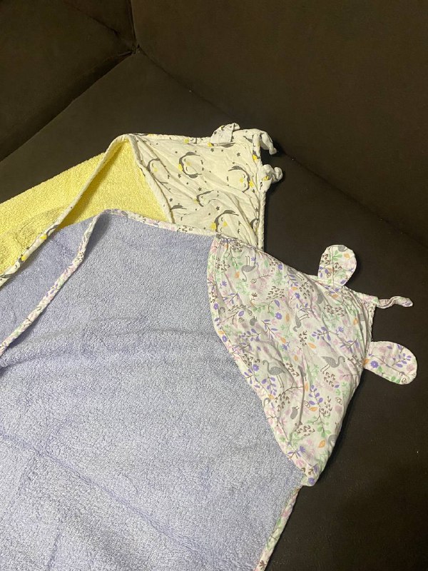 Детская ванночка, полотенца, банный халатик, термометры 4