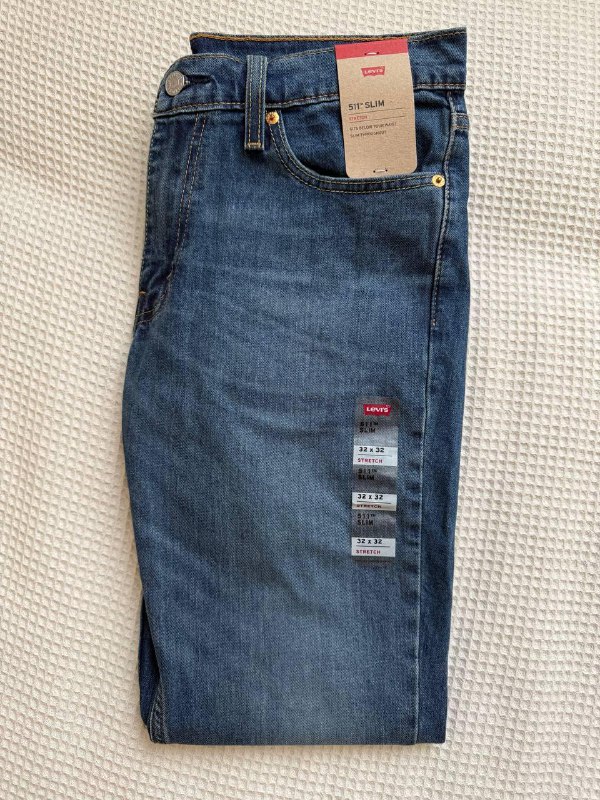 Новые джинсы Levi's Men's 511 Slim Fit Jeans 2