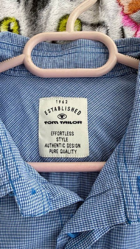 Мужская рубашка Tom Tailor L мелкая клетка 5