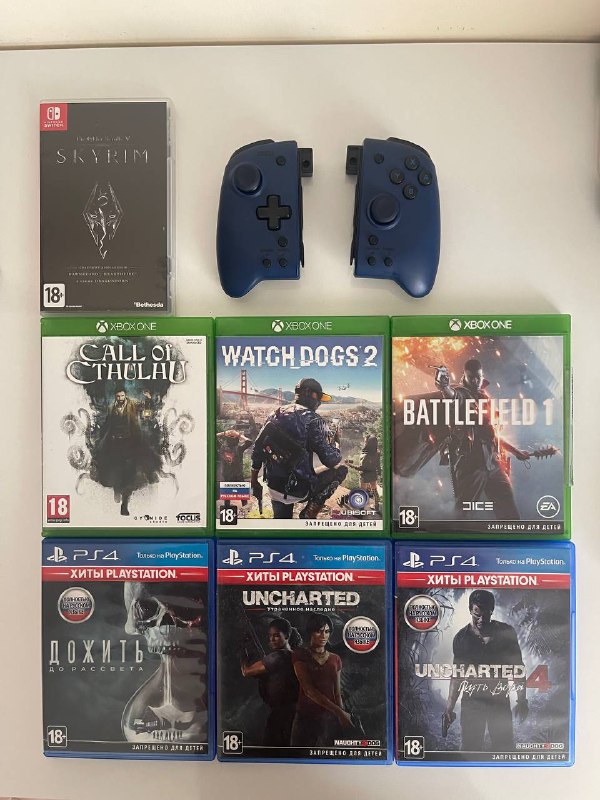 Игры для Nintendo Switch, PS4, Xbox One, контроллер Hori