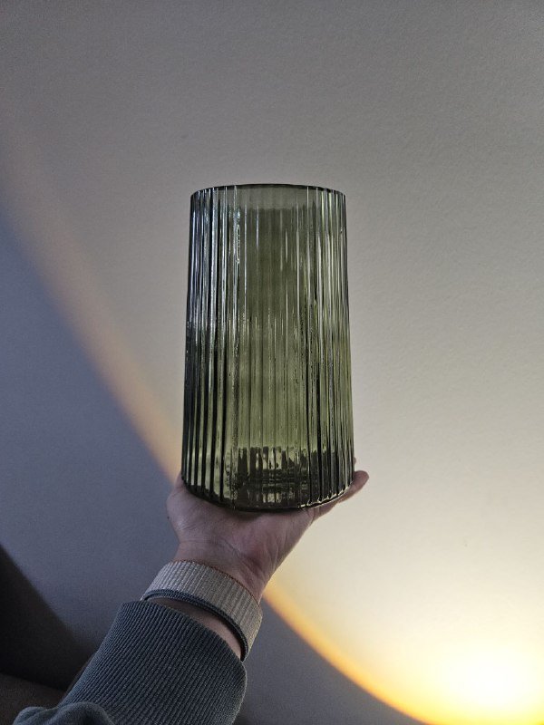 Стеклянная ваза JYSK 13х20 см