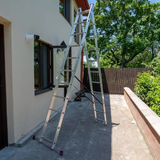 Лестница двухсекционная Krause Corda 2х11