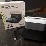 Epico магнитный беспроводной Power Bank, MOYE Aurora лампа с часами и зарядкой 3