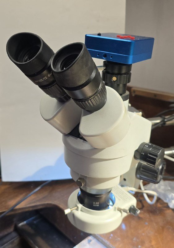 Стереомикроскоп AmScope с камерой Full HD 2K