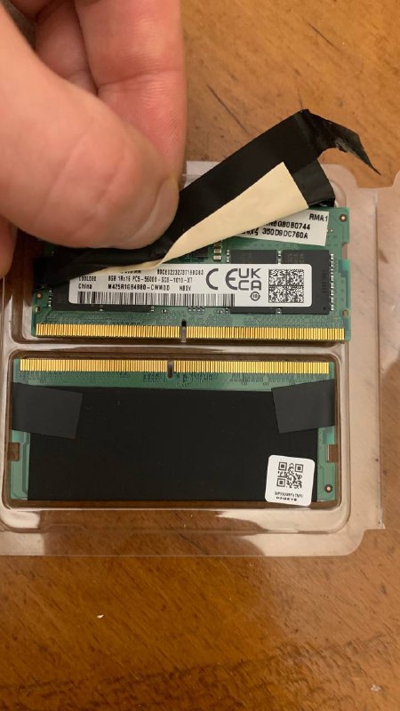 Оперативная память ноутбука 16 ГБ DDR5 5600