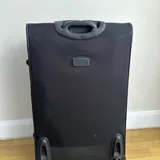 Черный тканевый чемодан L 3
