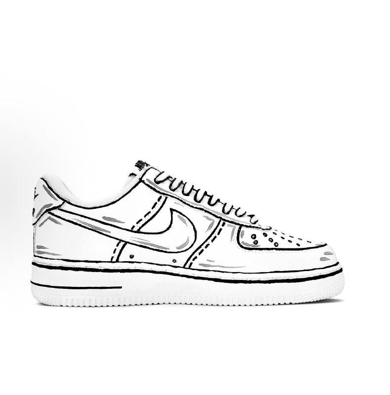 Nike Air Force Custom мужские кроссовки 4