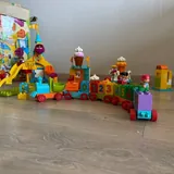 Lego Duplo поезд и парк аттракционов 4