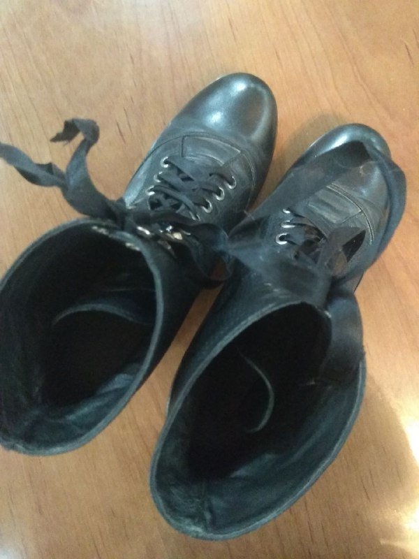 Женские ботинки полусапожки кожаные винтажные 6