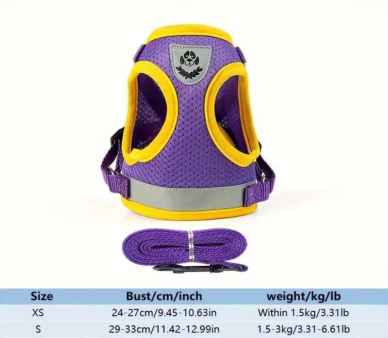 Комплект шлейки и поводка размер S и XS 2