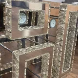 Большая потолочная люстра с зеркальными вставками 3