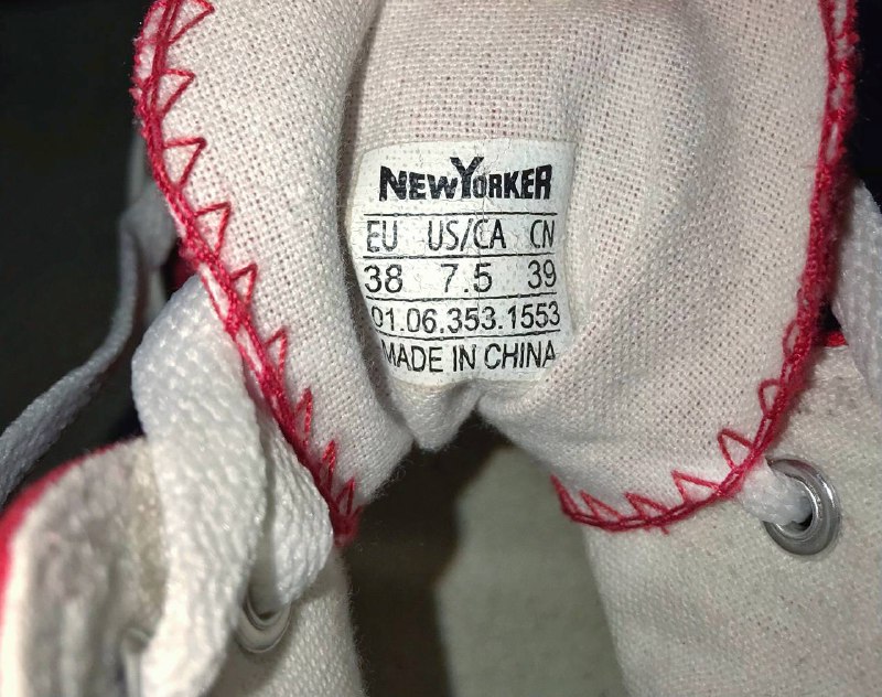 Высокие кеды красного цвета New Yorker 3