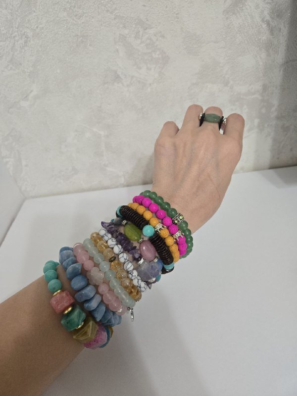 Браслеты, ожерелья, серьги из натуральных камней 4