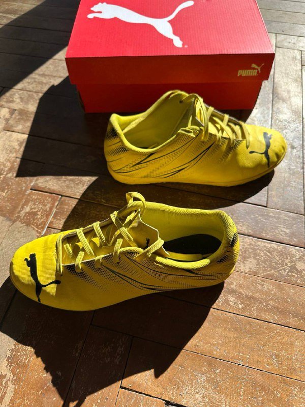Жёлтые бутсы Puma размер 38,5 3