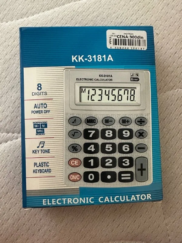 Электронный калькулятор KK-3181A 1