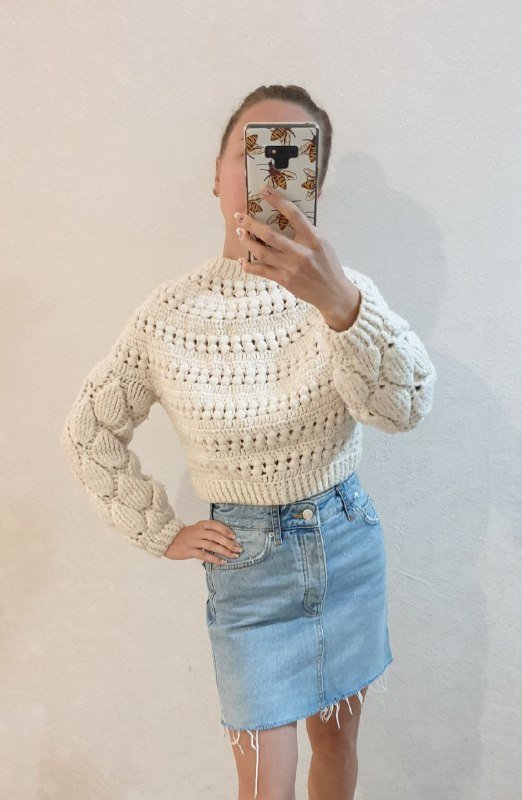 Свитер Инжир, Джинсовая юбка