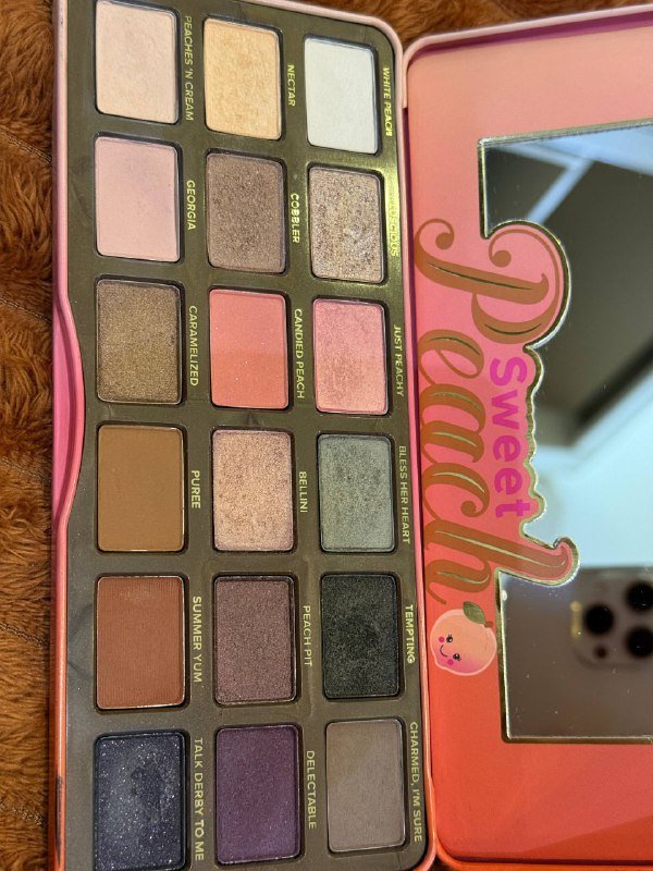 Палетки теней Too Faced Chocolate Gold, Sweet Peach 6
