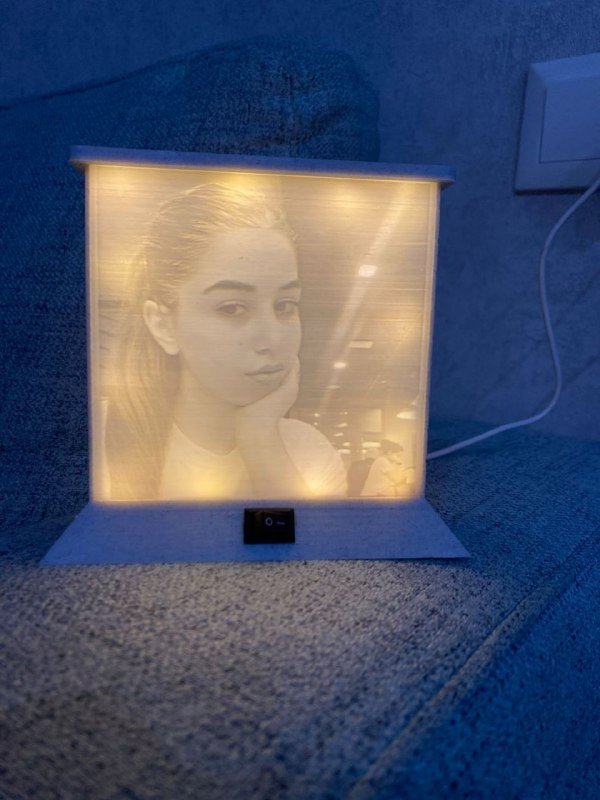 3D светильник с фото