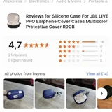 Силиконовый чехол для наушников JBL LIVE PRO 5