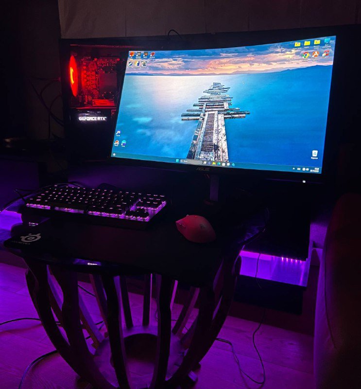 Игровой ПК с монитором, клавиатурой, видеокартой RTX 3060