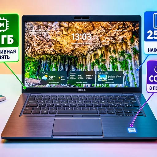 Ноутбук Dell 14 дюймов, Intel Core 5, 16 ГБ ОЗУ