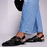 Балетки Steve Madden, черные и белые 3