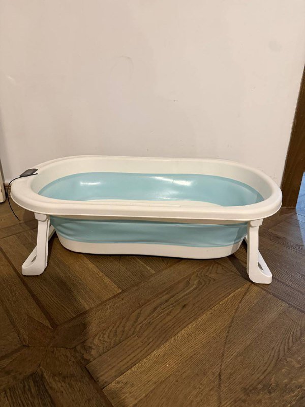 Детская складная ванночка с термометром и матрасом 2