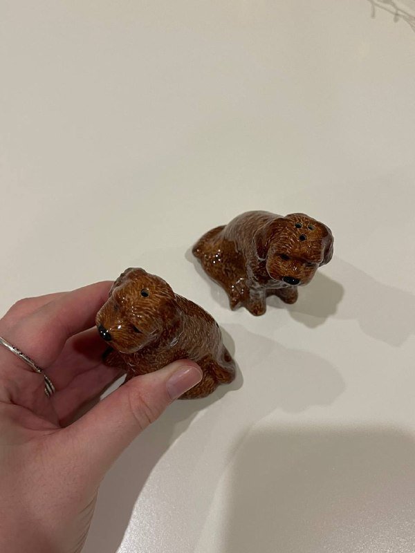 Набор для соли и перца в виде песиков Quail Ceramics 2