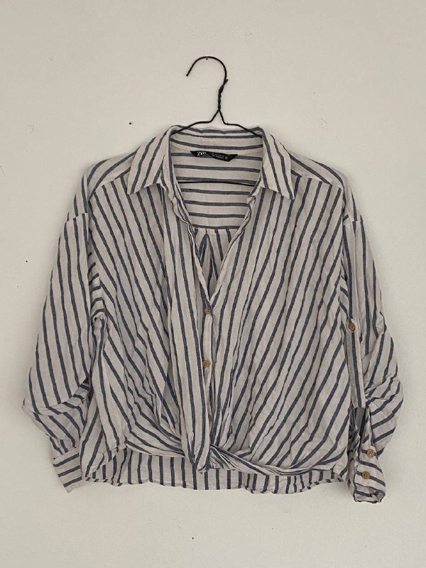 Рубашка ZARA размер с-м лен вискоза 2