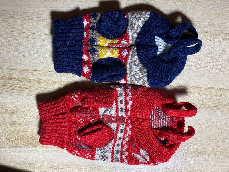 Свитера для животных XS красный, синий 2