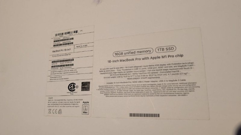 MacBook Pro 16” M1 Pro 2021 6