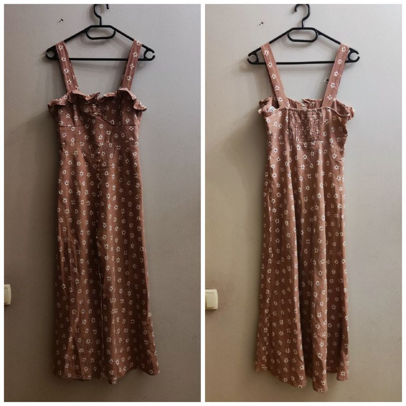 Сарафан Zara, Футболка Barrow, Платья Misguided и H&M, Кофта H&M, Ботинки Dr. Martens