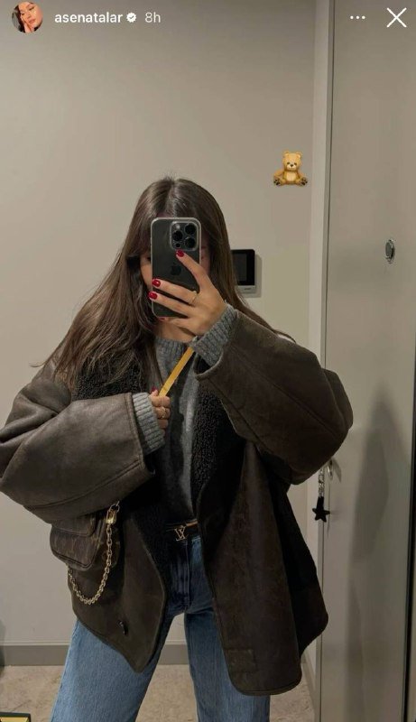 Дубленка Zara шоколадного оттенка размер XL 3