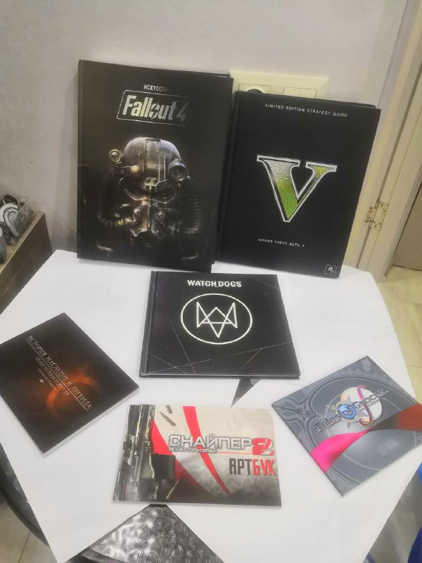 Артбуки игр GTA 5, Days Gone, Fallout 4 и др.