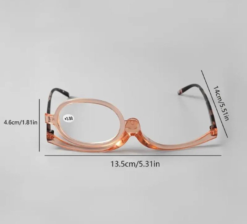 Очки для макияжа с откидной линзой +3 3