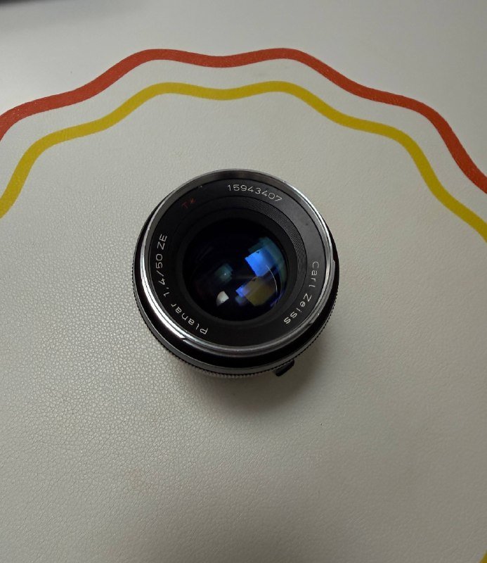 Carl Zeiss planar 50mm f1.4 ZE объектив с адаптером Sony E-mount