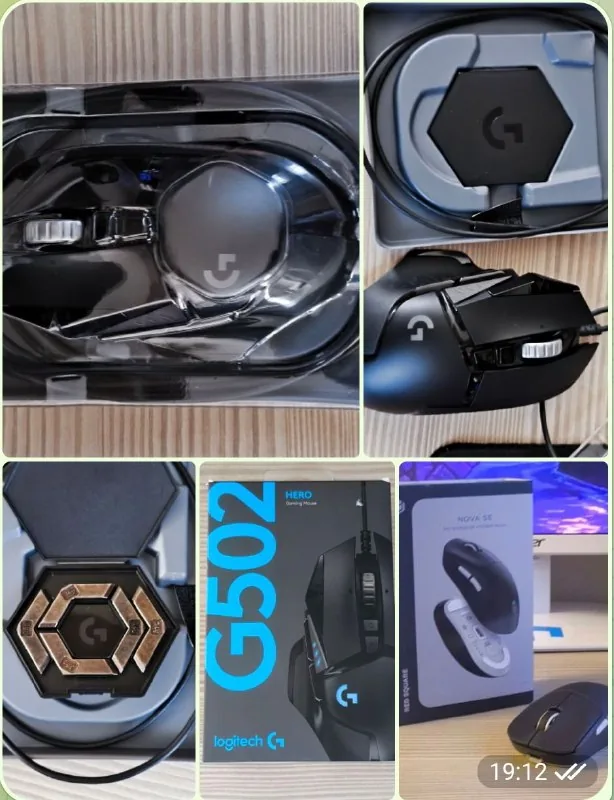 Logitech G502 Hero, IO Nova SE
