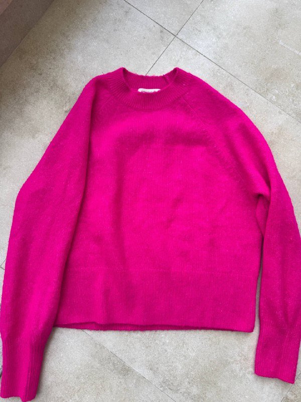 Ярко-розовый женский свитер XS