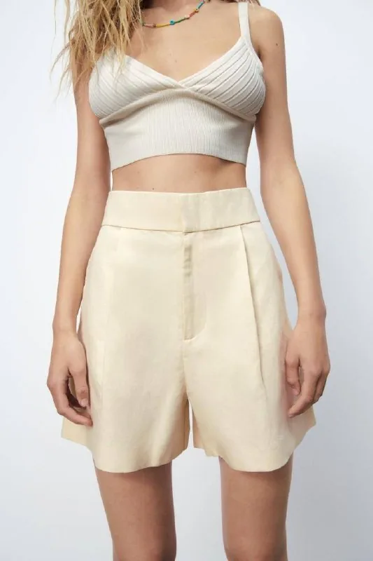Льняные шорты ZARA 1